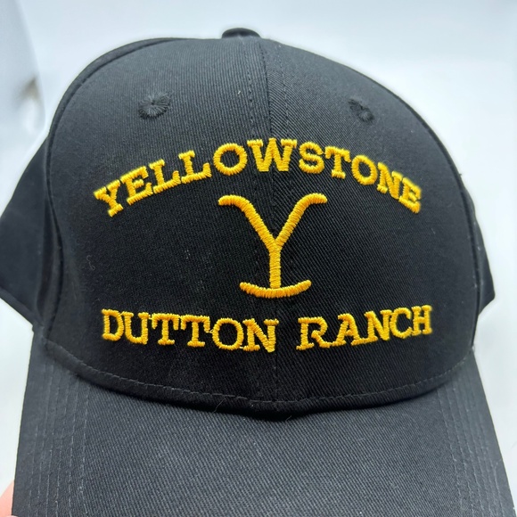 Yellowstone Dutton Ranch Embroidered Logo Adjustable Baseball Hat - Picture 14 of 15